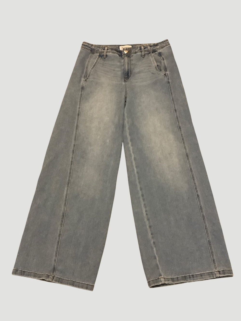 RE Generation by Celebrity Pink Wide Leg Jeans Size 13/31 Light Wash High Rise